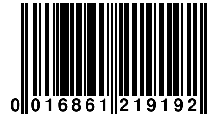 0 016861 219192