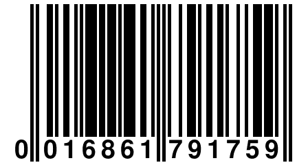 0 016861 791759