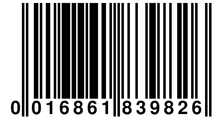 0 016861 839826