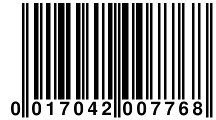 0 017042 007768