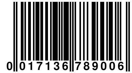 0 017136 789006