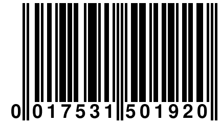 0 017531 501920