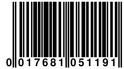 0 017681 051191