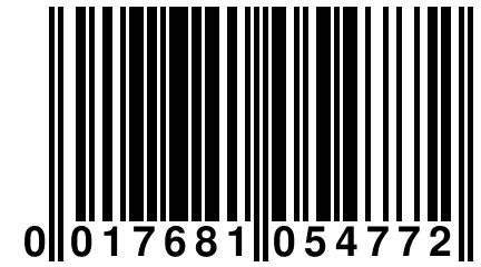 0 017681 054772