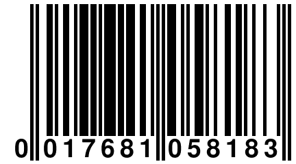 0 017681 058183