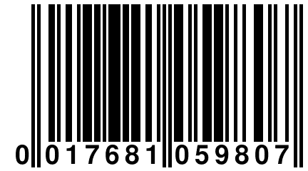 0 017681 059807