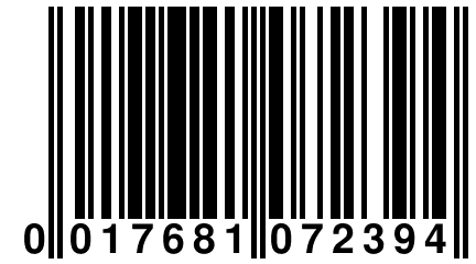 0 017681 072394