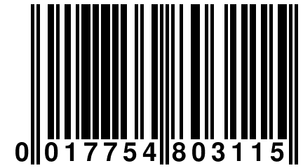 0 017754 803115