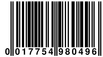 0 017754 980496