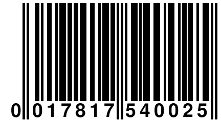 0 017817 540025