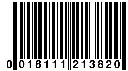 0 018111 213820