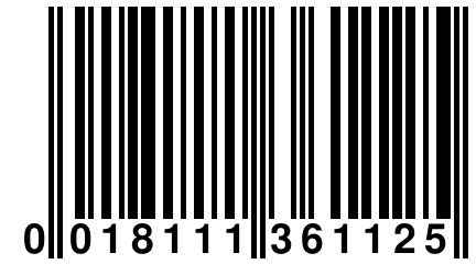 0 018111 361125