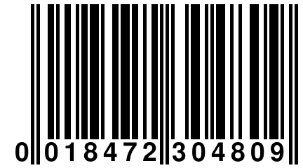 0 018472 304809