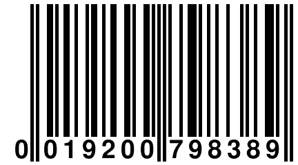 0 019200 798389