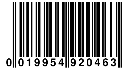 0 019954 920463