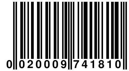 0 020009 741810