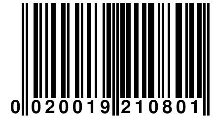 0 020019 210801