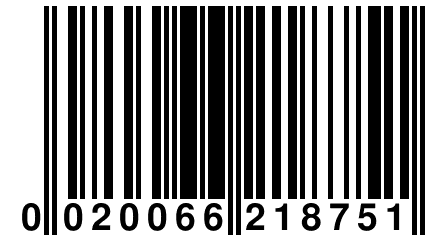 0 020066 218751