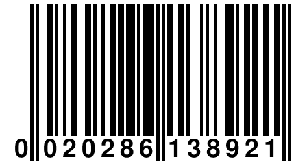 0 020286 138921