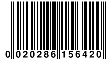 0 020286 156420