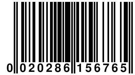 0 020286 156765