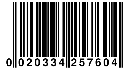 0 020334 257604