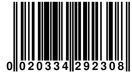 0 020334 292308