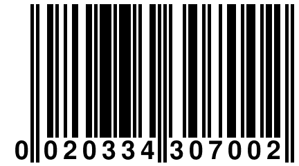 0 020334 307002