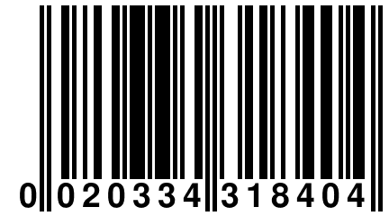 0 020334 318404