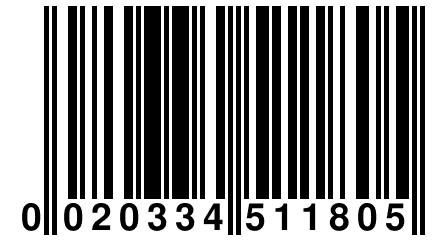 0 020334 511805