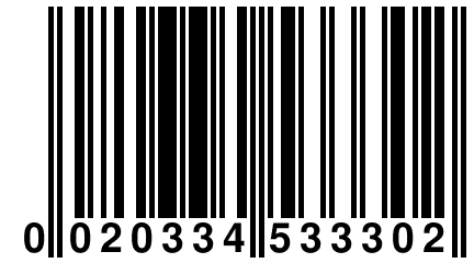 0 020334 533302