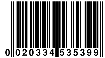 0 020334 535399