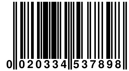 0 020334 537898