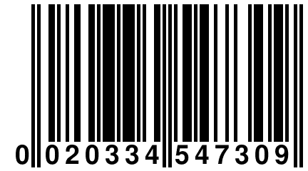 0 020334 547309