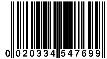 0 020334 547699