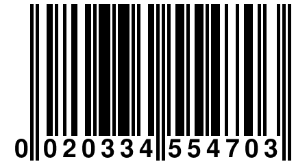 0 020334 554703