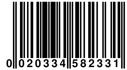 0 020334 582331