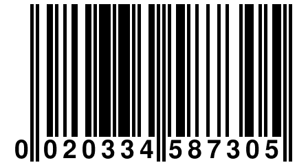 0 020334 587305