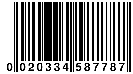 0 020334 587787