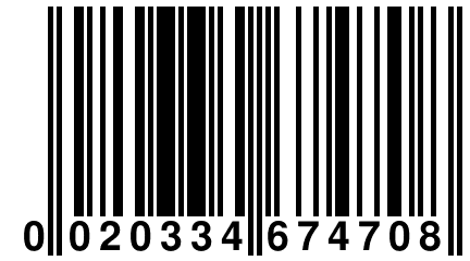 0 020334 674708