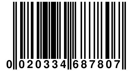 0 020334 687807