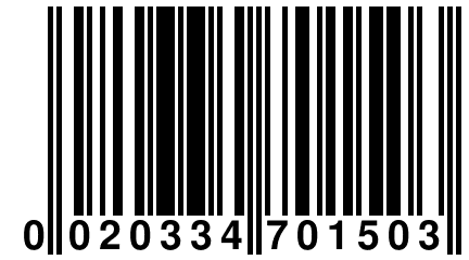 0 020334 701503