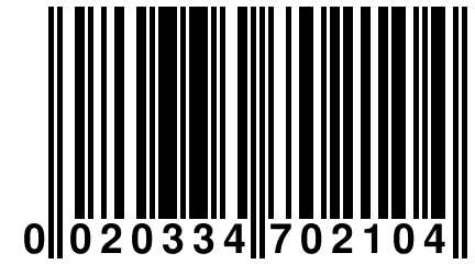 0 020334 702104