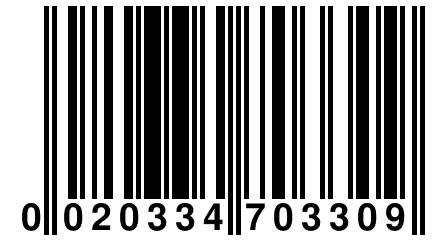 0 020334 703309