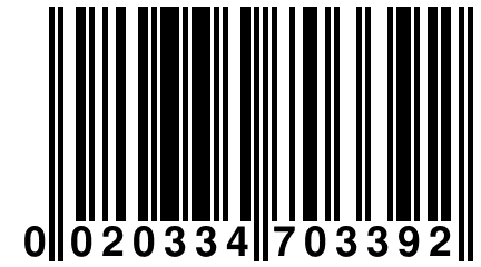 0 020334 703392