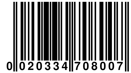 0 020334 708007