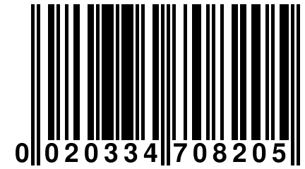 0 020334 708205