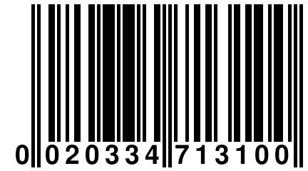 0 020334 713100