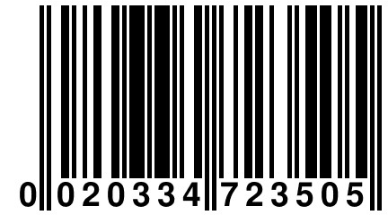 0 020334 723505