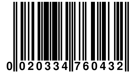 0 020334 760432